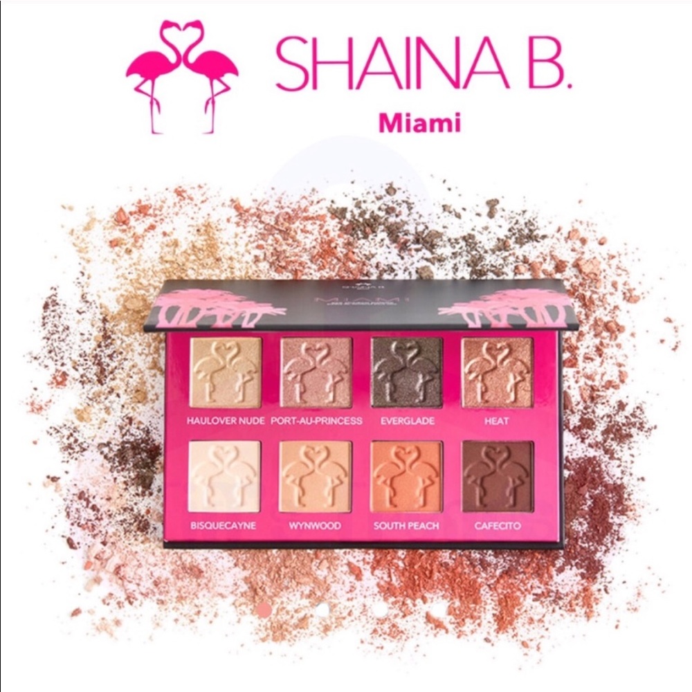 Shaina B Miami Mini 8 color eyeshadow palette